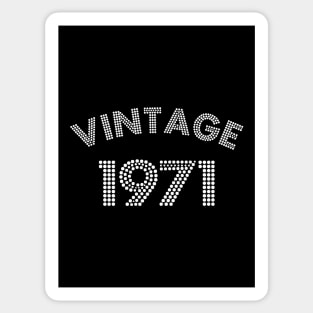 50th Birthday Aniversary Vinatage Sticker